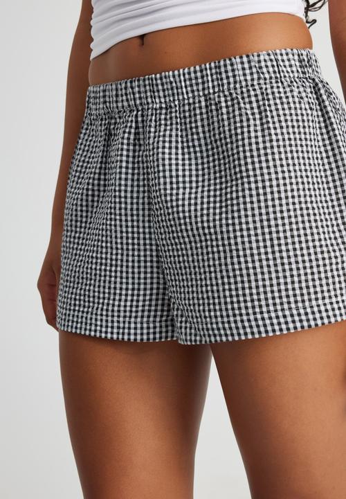Factorie - Kiah Woven Short - Black Check