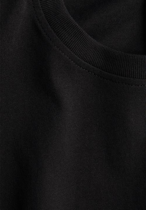 H&M - Shoulder-pad T-shirt - black