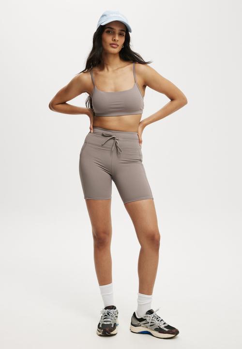 Cotton On - Workout Yoga Crop - Desert Grey
