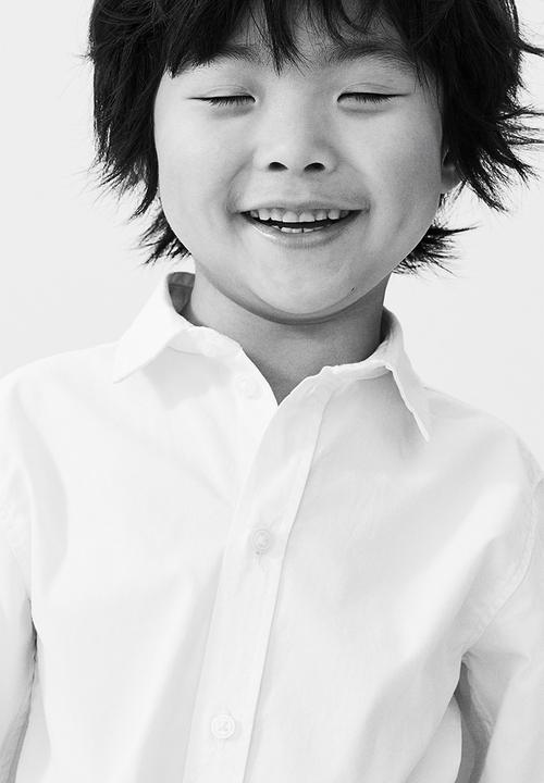 H&M - Long-sleeved cotton shirt - white
