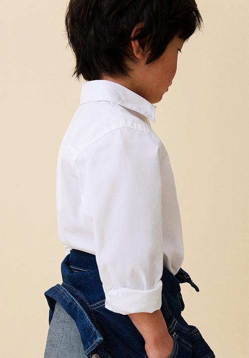 H&M - Long-sleeved cotton shirt - white