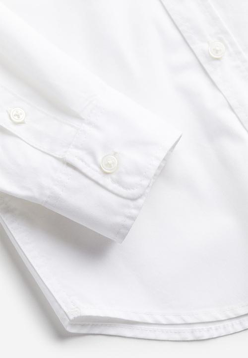 H&M - Long-sleeved cotton shirt - white