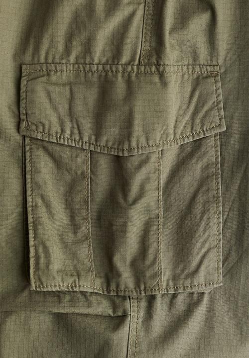 H&M - Parachute trousers - khaki green