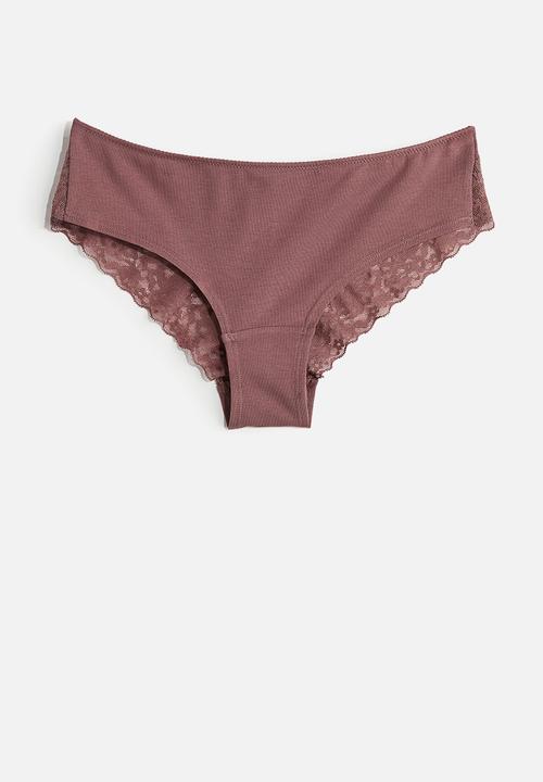 H&M - 5-pack hipster briefs - dusty pink & light pink 