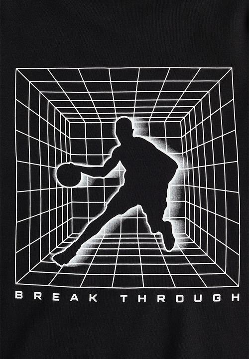 H&M - Printed cotton T-shirt - black break through