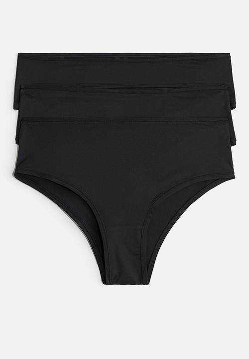 H&M - 3-Pack microfibre hipster briefs - black