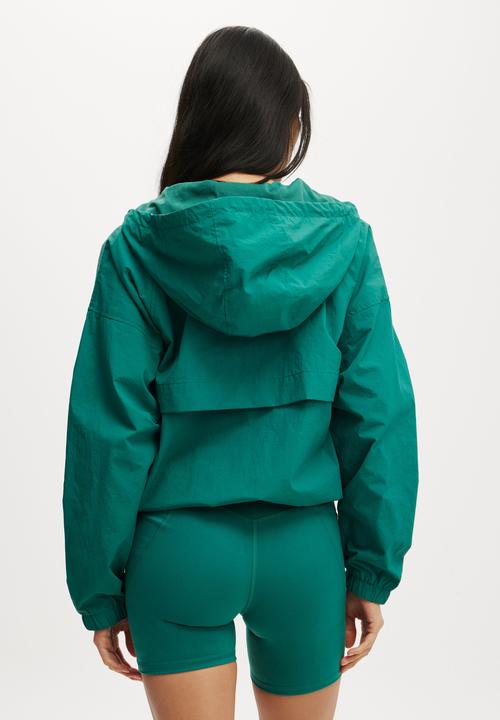 Cotton On - Tempo Half Zip Panelled Anorak - Alpine Green