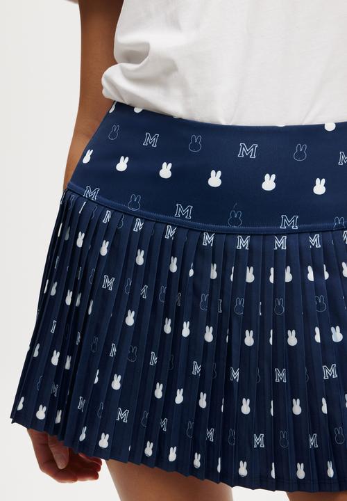 Cotton On - Shaped Pleated Skirt - Lcn Miffy Heritage Blue
