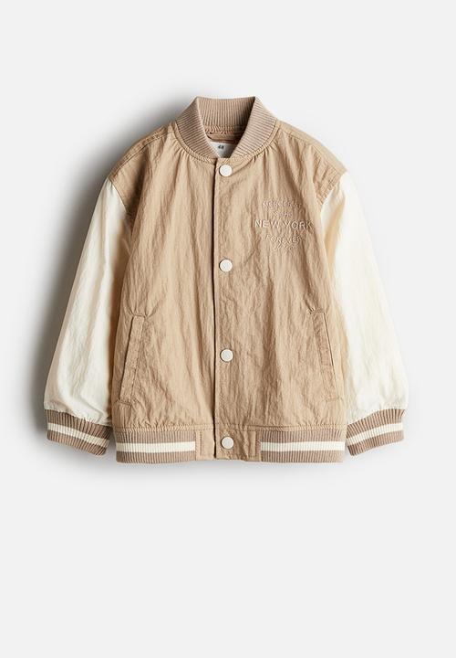H&M - Nylon baseball jacket - beige