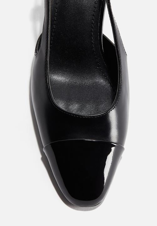 H&M - Block-heeled slingbacks - black