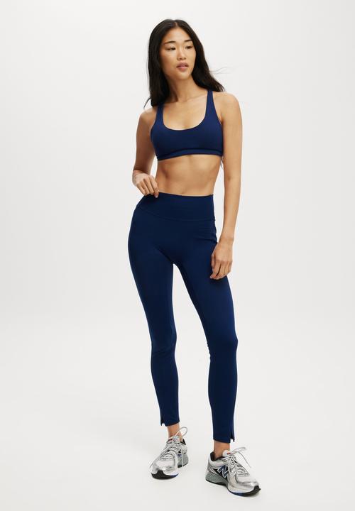 Cotton On - Ultra Soft Curved Hem Crop - Heritage Blue