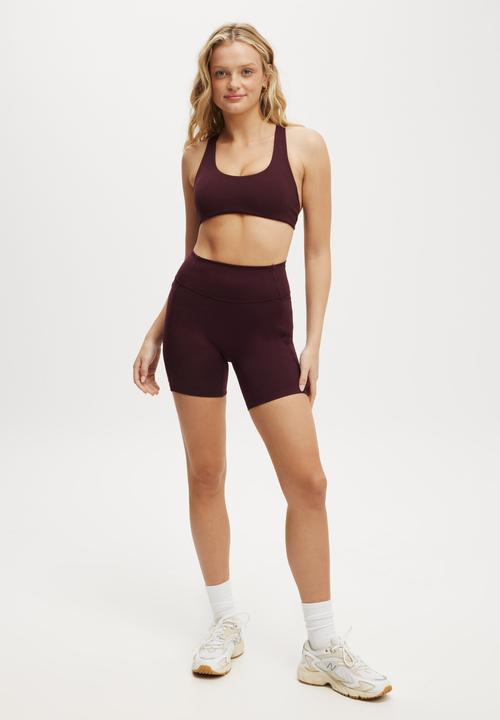 Cotton On - Ultra Soft Curved Hem Crop - Dark Oak