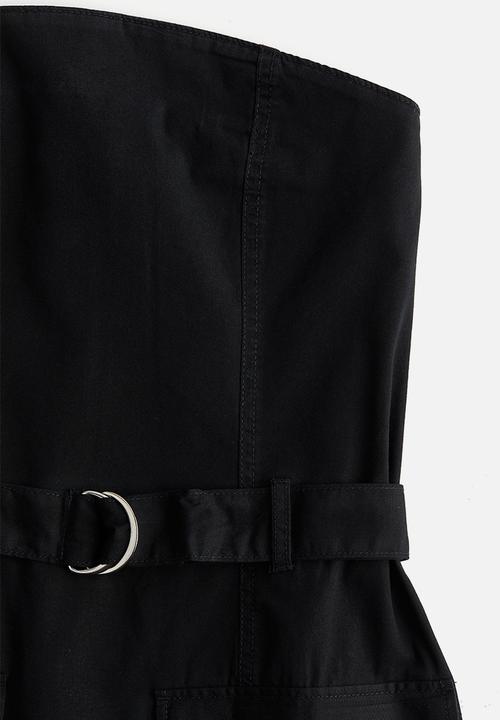 H&M - Bandeau utility dress - black