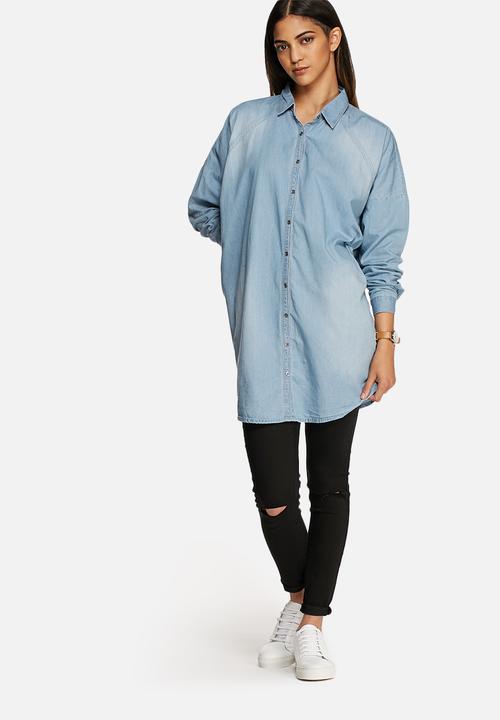 VILA - Vu oversized denim shirt