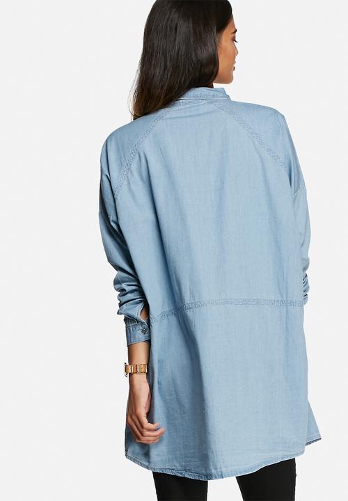 VILA - Vu oversized denim shirt