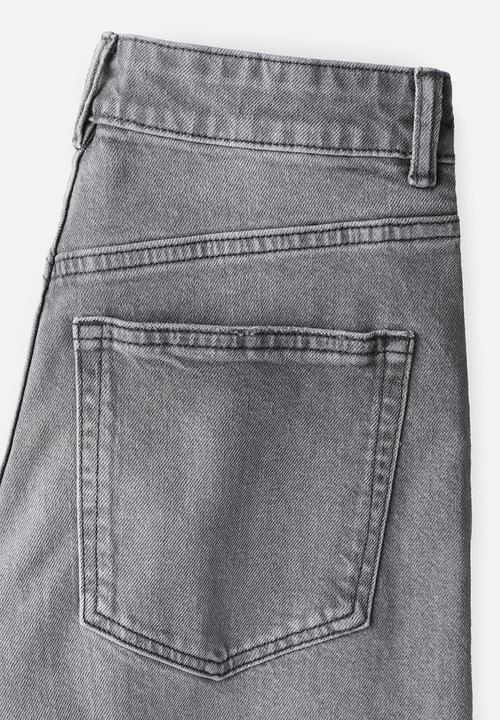 H&M - Wide high jeans - grey