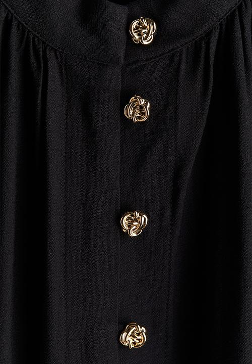 H&M - Belted dress - black