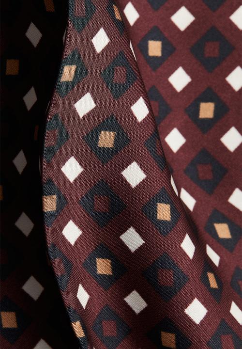 H&M - Pull-on trousers - burgundy/patterned
