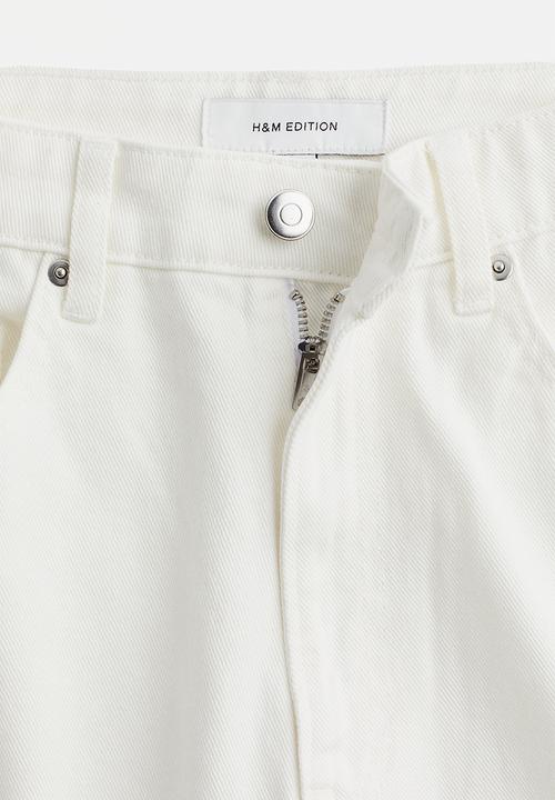 H&M - Wide regular jeans - white