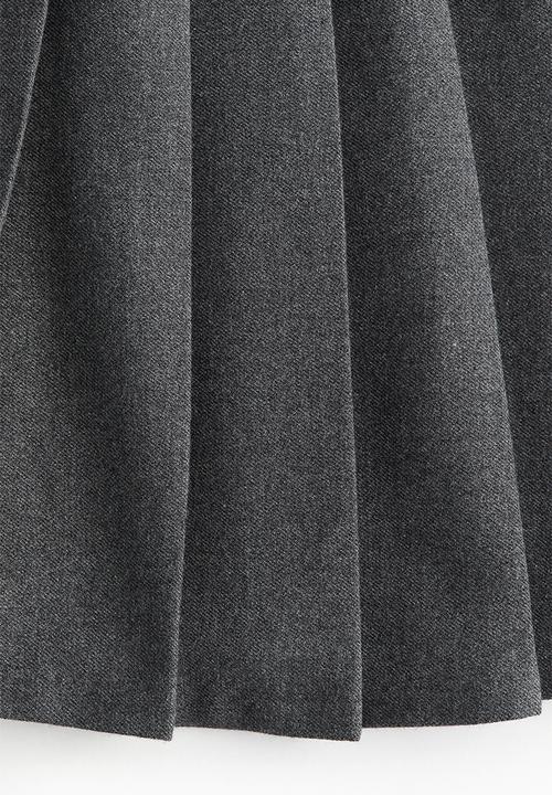 H&M - Pleated mini skirt - grey