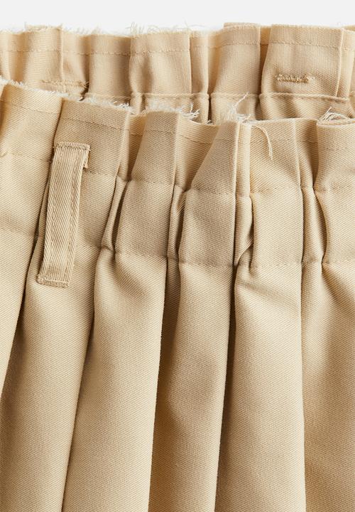 H&M - Pleated mini skirt - beige