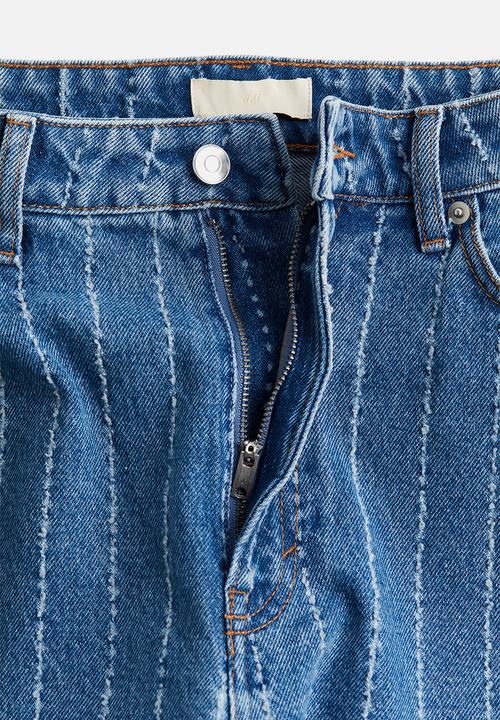 H&M - Crease-leg denim trousers - blue,multi