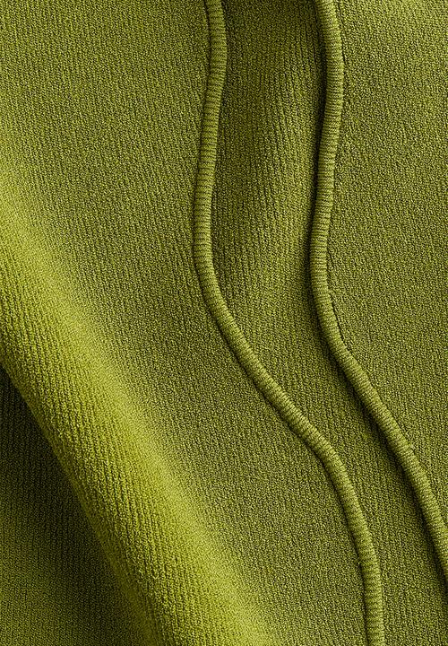 H&M - Slit-front knitted skirt - green