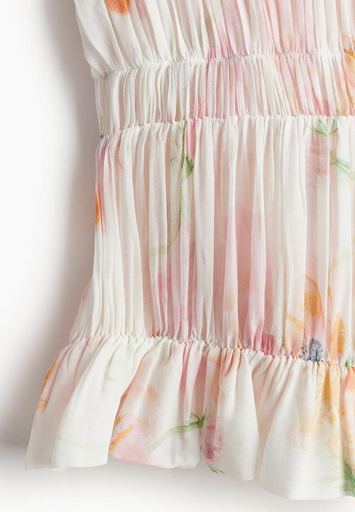 H&M - Gathered viscose blouse - white