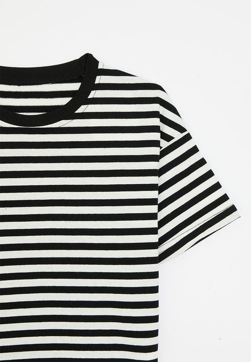 Pop Candy - Striped tee - black & white