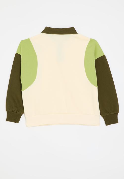 Pop Candy - Colour block sweat top - multi