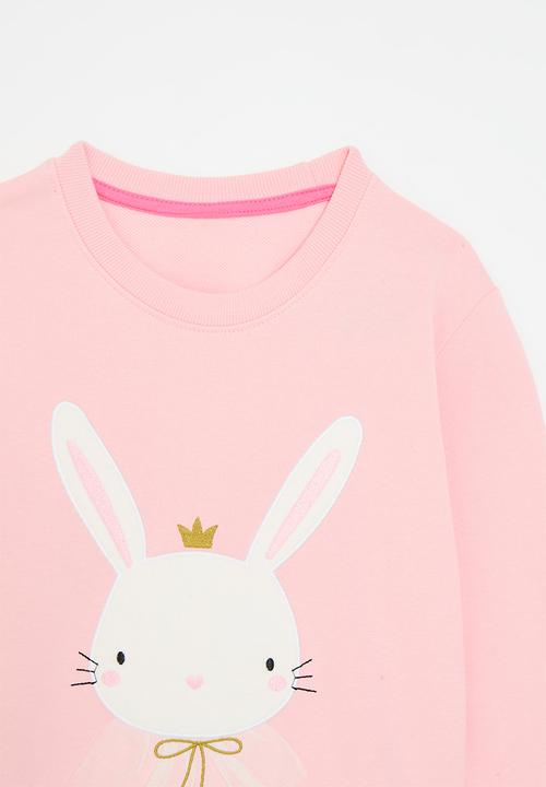 Pop Candy - Bunny print sweatshirt - light pink