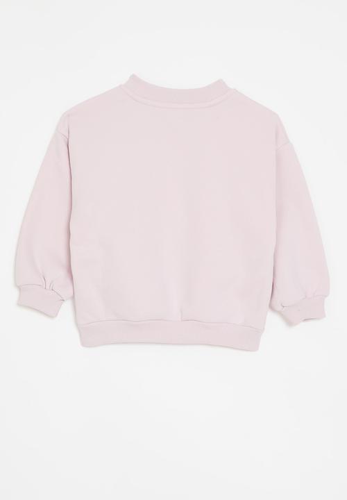Pop Candy - Applique sweat top-lilac