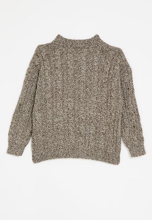 Pop Candy - Knitted jersey - brown