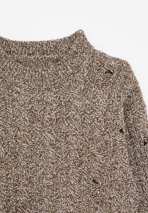 Pop Candy - Knitted jersey - brown