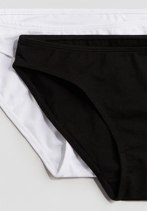 H&M - 5 pack briefs - white & black