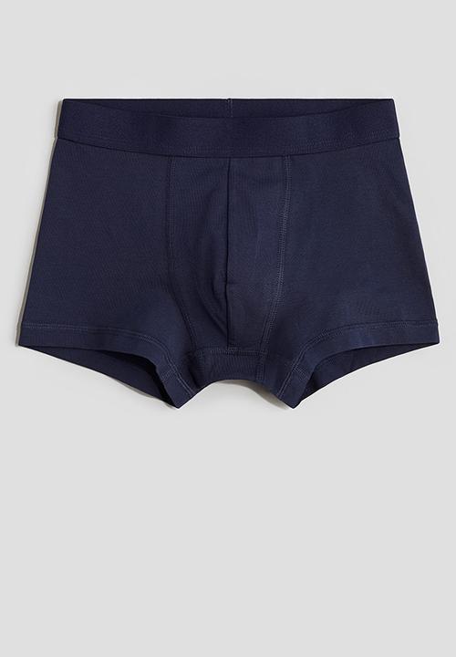 H&M - 3 pack trunks -  light blue & white 