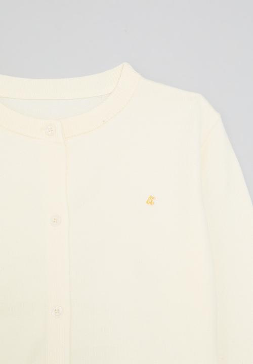 Pop Candy - Button down cardigan - white