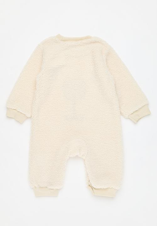 Pop Candy - Teddy fleece romper - ecru