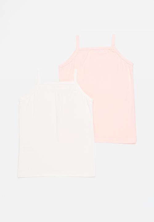 Pop Candy - 2 Pack cami set- pink & white