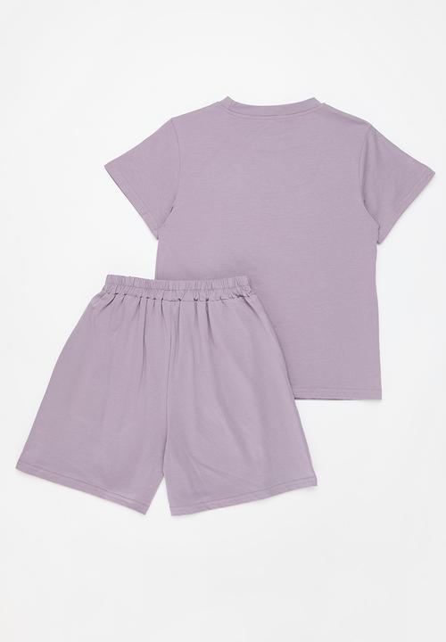 Pop Candy - Tee & short set - purple