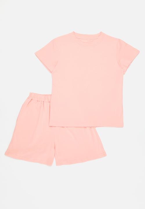 Pop Candy - Tee & short set -pink