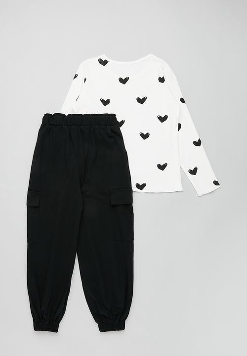 Pop Candy - Tee & cargo pants set - multi