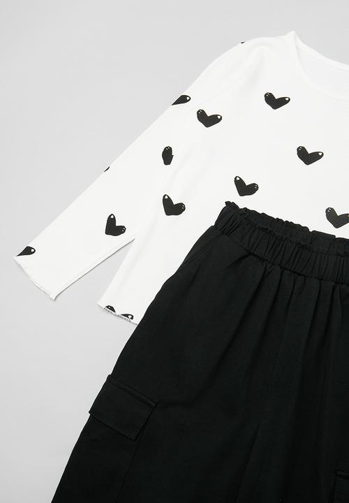 Pop Candy - Tee & cargo pants set - multi