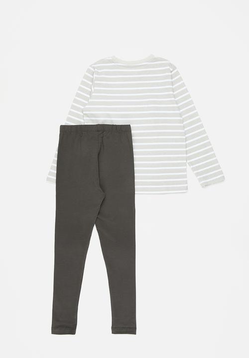 Pop Candy - Tee & jogger set - grey