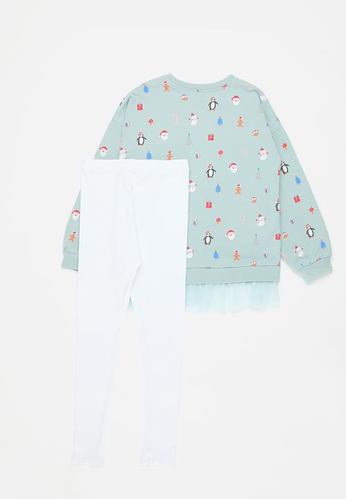 Pop Candy - Sweatshirt & legging set - light blue