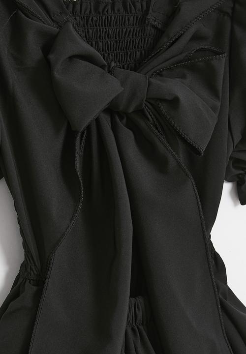 Pop Candy - Smock tiered dress - black