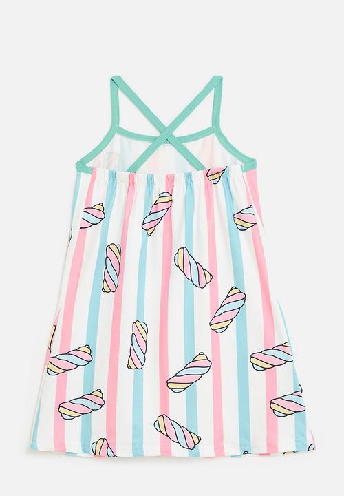 Pop Candy - Striped cami dress - multi