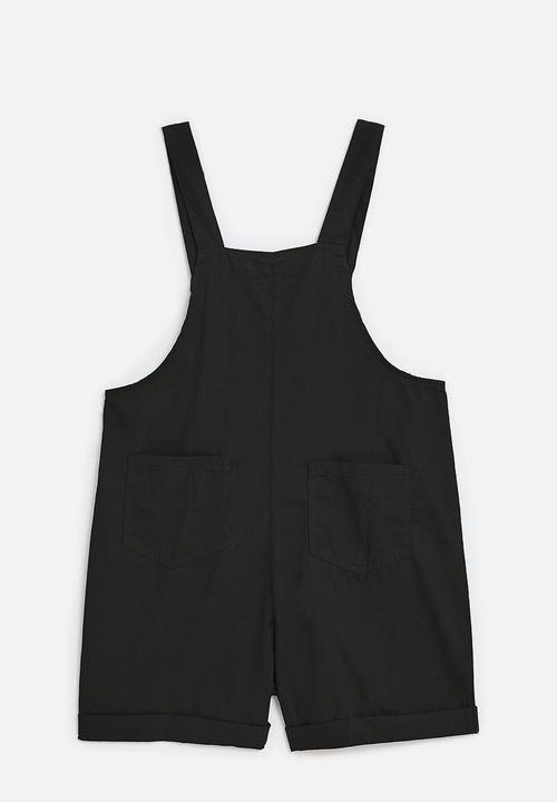 Pop Candy - Short dungaree - black