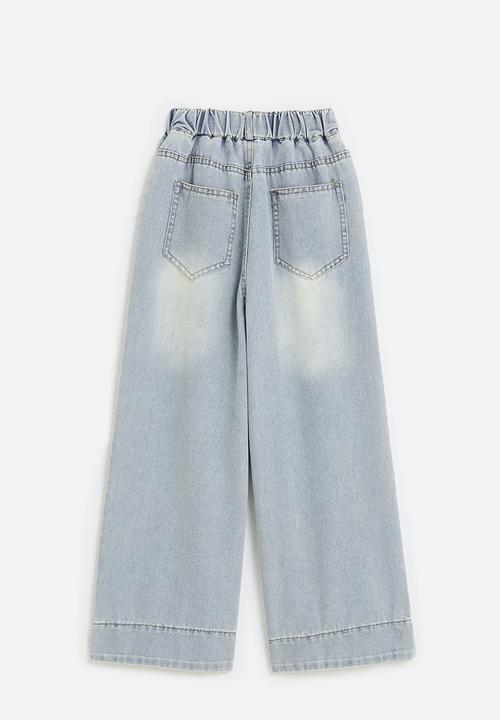 Pop Candy - Wide leg jeans - stonewwash