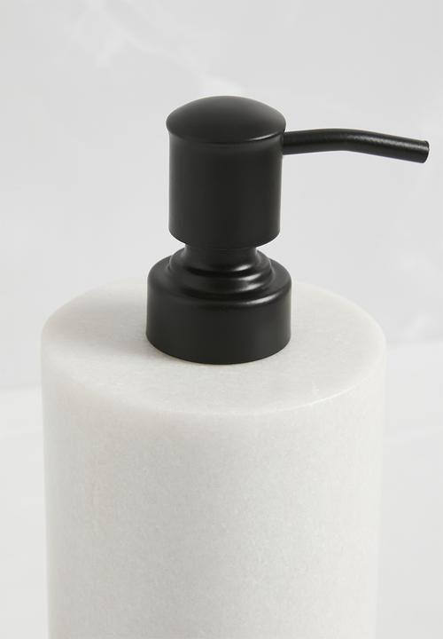 Sixth Floor - Marble Soap Dispenser - grey ivory